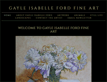 Tablet Screenshot of gayleisabelleford.com